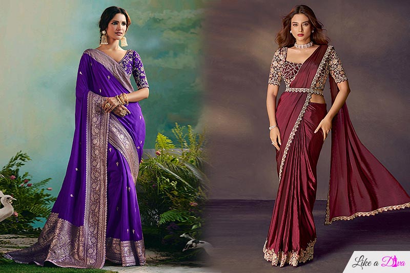 Silk Embroidered Saree